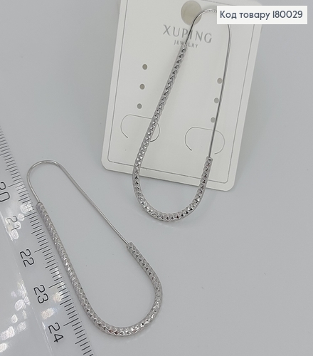 Серьги большие петли 180029 фото 1