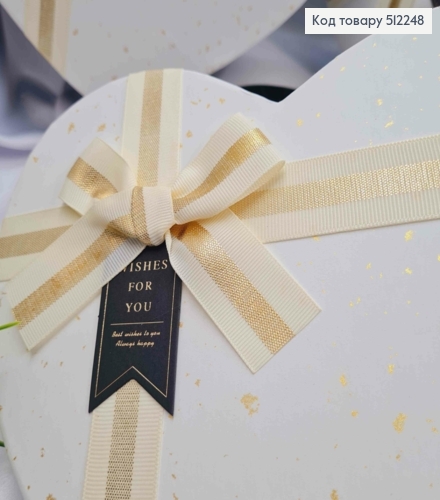 Набор коробок (3шт) "СЕРДЦЕ", в пятно с Бантиком, ЧЕРНО-БЕЛАЯ (30х29х11см, 26х24х10см, 22х21х8,5см) 512248 фото 2