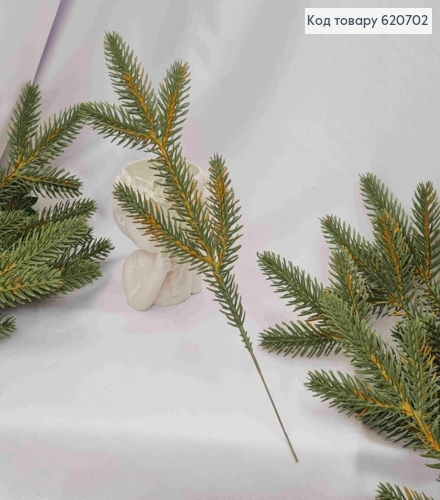 Веточка Елки на 5 побегов, 30см, ЗЕЛЕНОГО цвета 620702 фото 1
