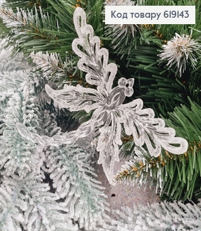 Новогодняя фигура Блеск Стрекоза Прозрачная,12*10см, Украина 619143 фото