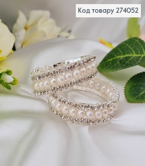 Браслет с жемчужинками та камнями 274052 фото