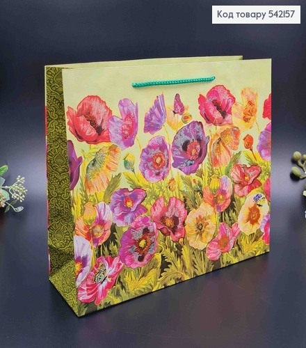Пакет бумажный "Цветочное поле" 32*26*10см в ассорт. 542157 фото 3