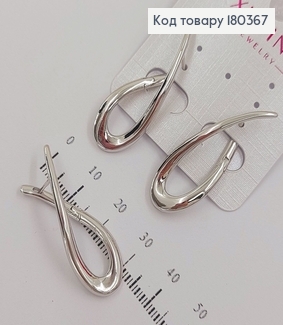 Серьги Дуги родированным медзолото Xuping 180367 фото