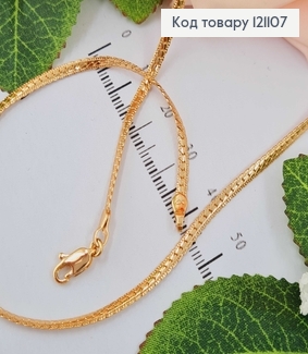 Ланцюжок Плетіння косичка,(перекручена) 0,3см, довж. 45см., Xuping 18K 121107 фото