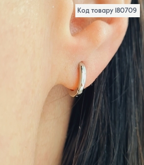 Сережки родовані кільця, 0,9см, Xuping 180709 фото