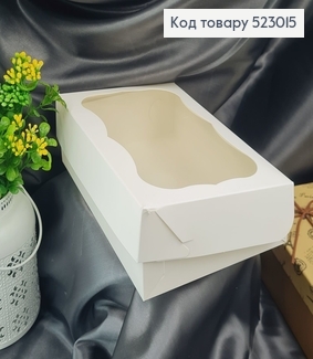 Кондитерская коробка с прозрачным верхом, 23х15х6см 523015 фото