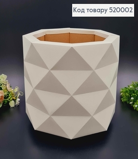 Коробка многогранная,  Молочного цвета, 18*22см 520002 фото