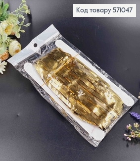 Фольгована шторка для фотозони, ЗОЛОТОГО кольору, 100*200 см 571047 фото