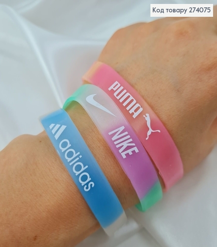 Браслет силиконовый неоновый с надписями в асорт., 50шт.уп. 274075 фото 2