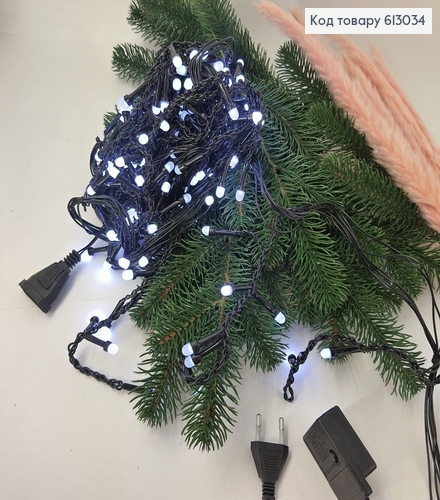 ¶Гирлянда сетка черная проволока 5 м 150 LED белая холодная 613034 фото 1