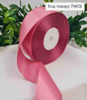 Лента атласная СЛИВОВАЯ (цвет 101), ширина 4см, длина 36 ярдов (33м) 714031 фото