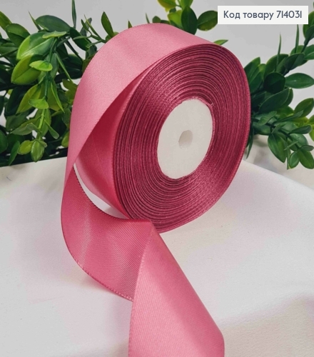 Лента атласная СЛИВОВАЯ (цвет 101), ширина 4см, длина 36 ярдов (33м) 714031 фото 1