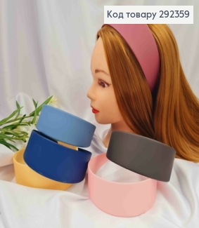 Обруч пластиковый, матовый, Широкий, 5см, Цвета в ассортименте 292359 фото