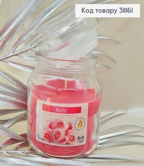 Аромасвечи в банке BISPOL Роза 120 г / 28 часов 71-78 311161 фото