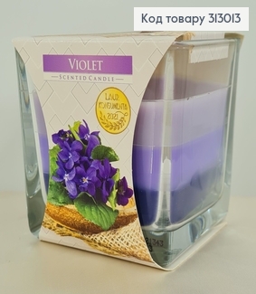Аромасвічка стакан VIOLET 170 г/32год., snk 80-131  BISPOL  313013 фото