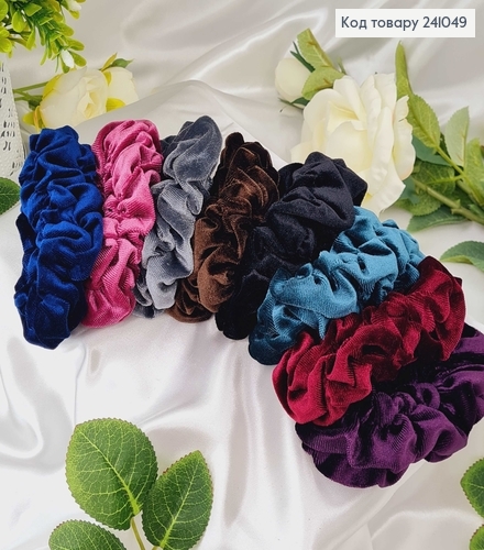 Резинка велюр Об "ємна прошита 10см в асор. 241049 фото 1