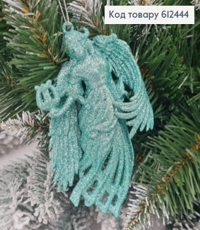 Новорічна фігура Блиск Янгол з арфою М'ЯТА, 12*7см, Україна 612444 фото