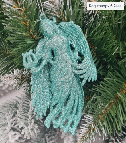 Новорічна фігура Блиск Янгол з арфою М'ЯТА, 12*7см, Україна 612444 фото 1