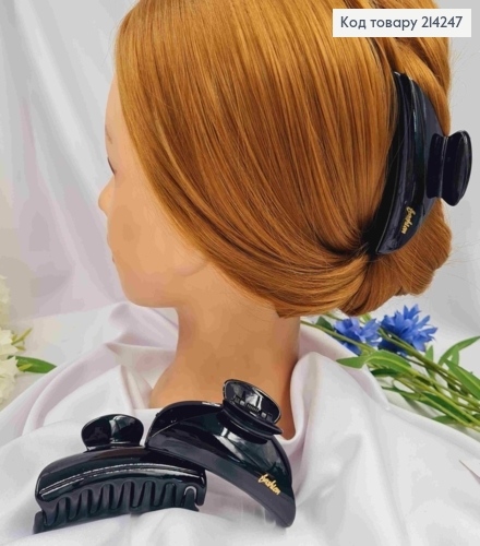 Краб пластик, глянцевый, треугольный "Fashion", 9см, Черного цвета 214247 фото 1