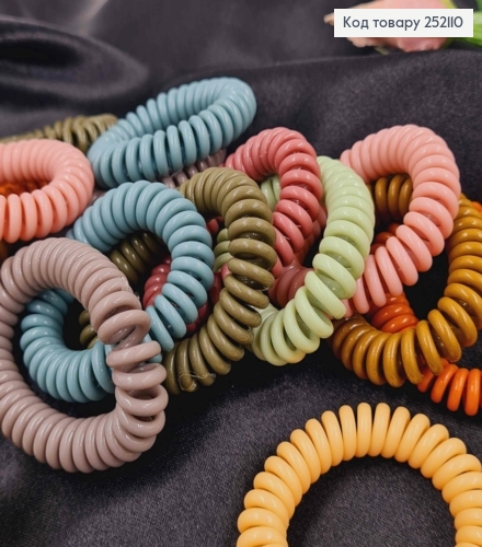 Резинка пружинка, 5см, Осінні тони, Кольори в асорт. 252110 фото 1