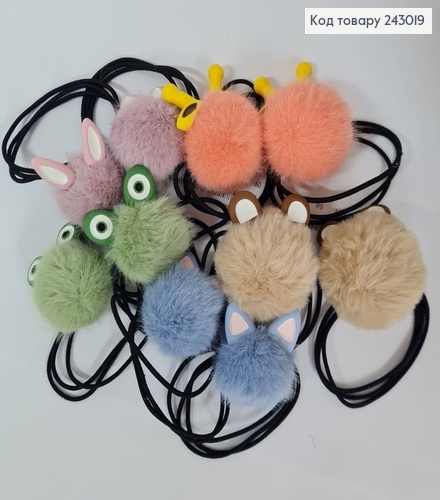 Резинка двойная Балабон с ушками в асорт.2 шт / уп. цена за упаков. 243019 фото 1