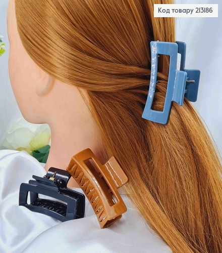 Краб пластик 7см Прямоугольный, цвета в ассорт. 213186 фото 1