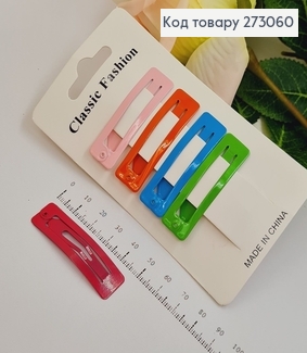 Заколка тік так кольоровий  в асорт. 5 шт/уп. 273060 фото