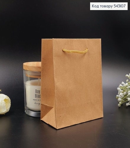 Пакет паперовий маленький крафт   14х11,5 см  543107 фото 1