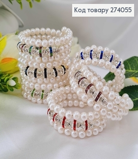 Браслет с жемчужинок,камней и разноцветных вставок в ассортименте 274055 фото