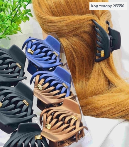 Краб пластик, матовий, "ПАВУЧОК", розмір 8,5см, Кольори в асортименті 213356 фото 1