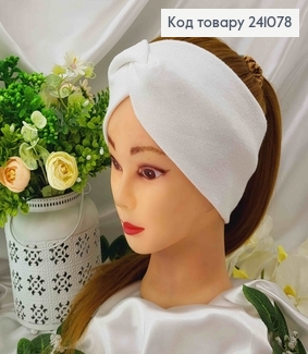 Повязка, качественная Ангора, Белого цвета, 20*11см, Украина. 241078 фото