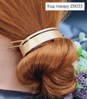 Кольцо металл з заколкой для гульки золотого цвета 251033 фото