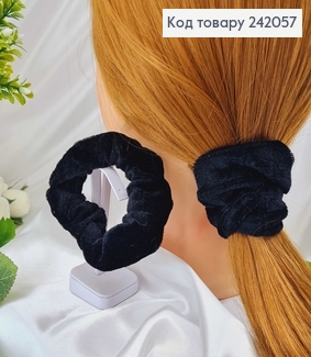 Резинка велюр чорна 9 см 242057 фото