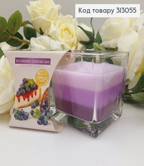Аромасвеча стакан BLUEBERRY CHEESECAKE 170 г/32год., snk 80-359  BISPOL  313055 фото