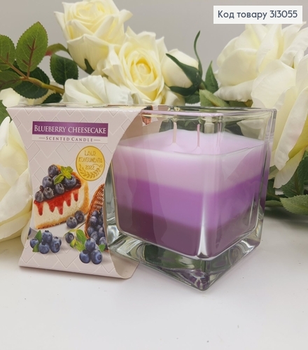 Аромасвеча стакан BLUEBERRY CHEESECAKE 170 г/32год., snk 80-359  BISPOL  313055 фото 1