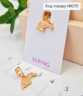 Кулон, знак зодіаку "ТЕЛЕЦЬ", 1,3см, Xuping 18К 141070 фото