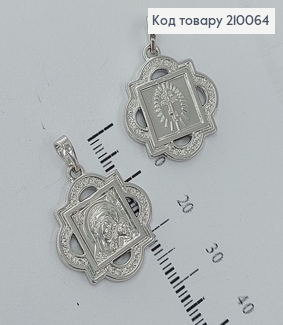 Иконка Богородица 2*2см родироване Xuping 210064 фото