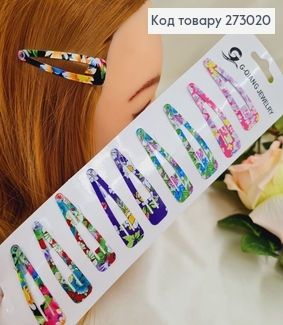 Заколка тік так кольоровий  в асорт. 10шт/уп. 273020 фото
