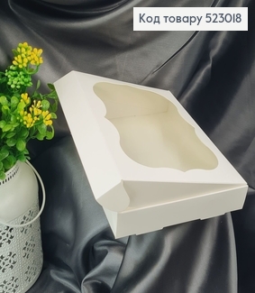 Кондитерская коробка с прозрачным верхом, 15х20х3см 523018 фото
