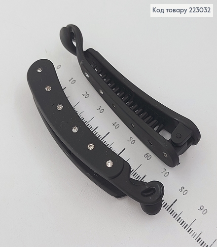 Заколка банан с камнями 7,5 см 223032 фото 2