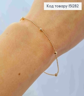 Браслет з Бусин різного розміру, довжина 17+5см, Xuping 18К 151282 фото