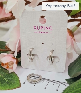 Серьги, Кольца, диаметр 1,3см, ширина 2,5мм, Xuping 181412 фото