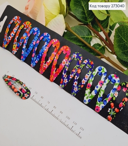 Заколка тик так цветной   10шт / уп. 273040 фото 1