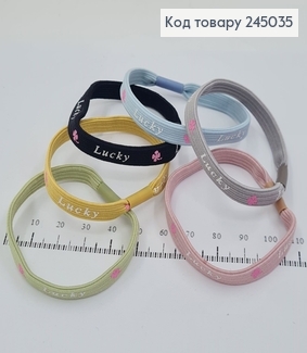 Резинка шнурок  с надписью в асс.  245035 фото