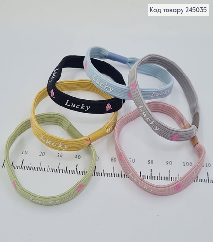 Резинка шнурок  с надписью в асс.  245035 фото 1