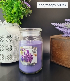 Аромасвечи в банке BISPOL Лаванда 500 г / 100 часов 311053 фото