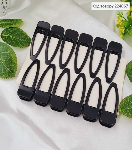 Заколка стрела металл черная 6 см , уп.12шт 224067 фото 1