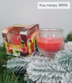 Аромасвічка стакан BISPOL Тропічний коктейль 80 г/18 годин,sn 69 - 256 312053 фото