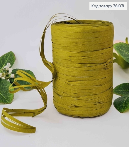 Рафія в мотку, ХАКІ, 200метрів, виробник Китай 361031 фото 1