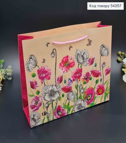 Пакет бумажный "Цветочное поле" 32*26*10см в ассорт. 542157 фото 1